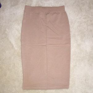 Forever21 Beige pencil skirt